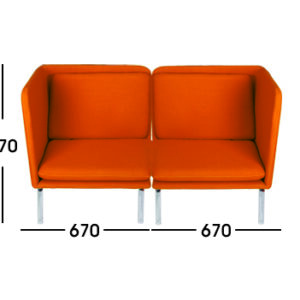 Sofa Kantor Donati  Matten 2 Seater