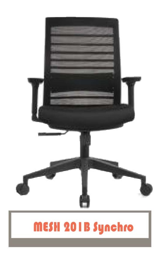 Kursi Kantor Staff CARRERA MESH 201B SYNCHRO