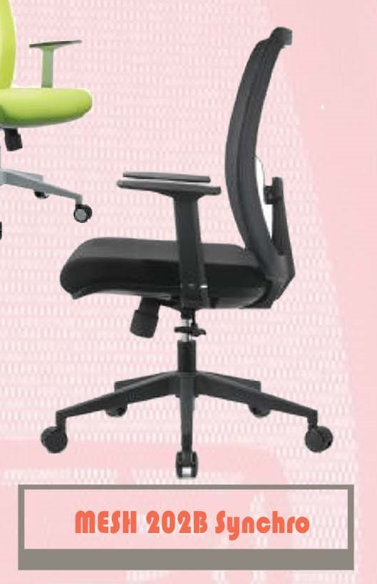 Kursi Kantor Staff CARRERA MESH 202B SYNCHRO