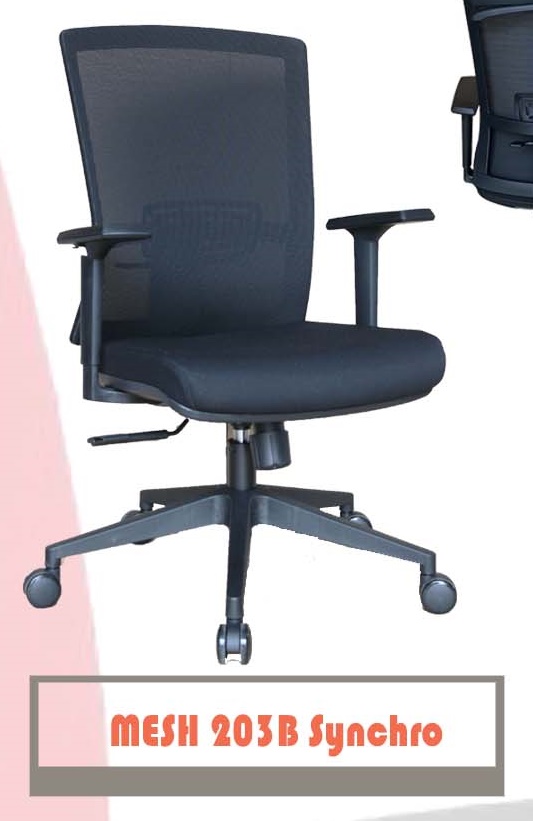Kursi Kantor Staff CARRERA MESH 203B SYNCHRO